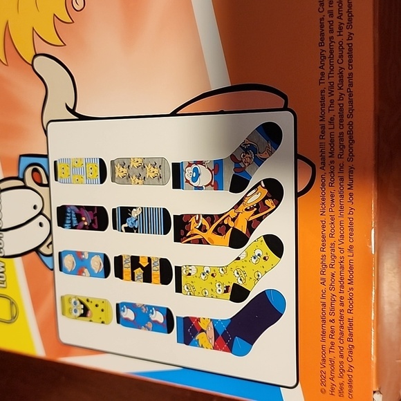 Nickelodeon sponge bob and more mens 12 days of socks new - Picture 3 of 3